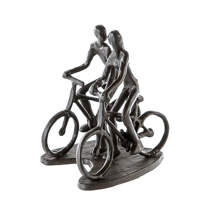 Figurina CYCLING, metal, 13x13X10 cm [1]