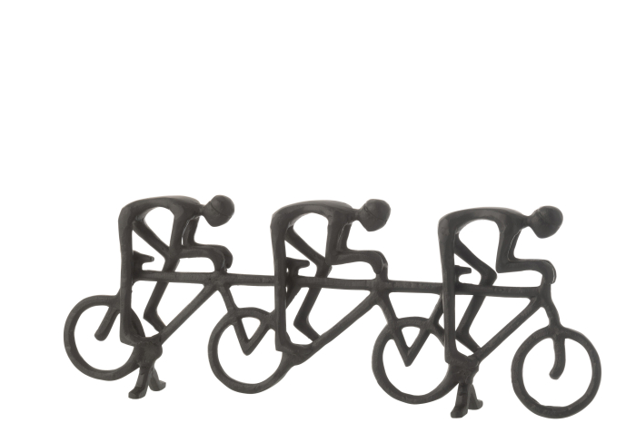 Figurina Cyclist, Aluminiu, Negru, 50x8x20 cm [1]