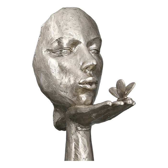 Figurina Desire rasina, argintiu, 34x10x16.5 cm [2]