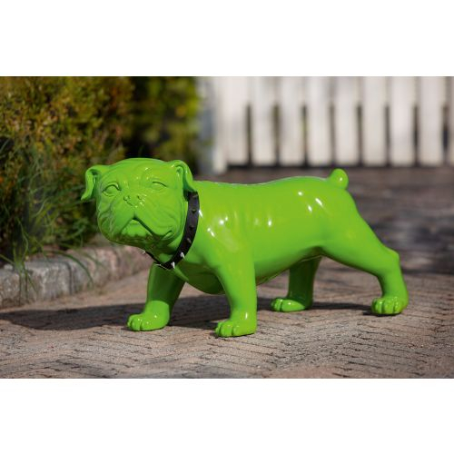 Figurina Dog Bobby, Fibra de sticla, Verde, 62×38 cm GILDE