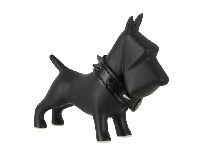 Figurina Dog, Ceramica, Negru, 14.5x5x12.5 cm