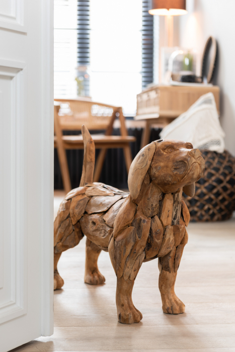 Figurina Dog Pieces, Lemn, Natural, 69x19x51 cm [2]