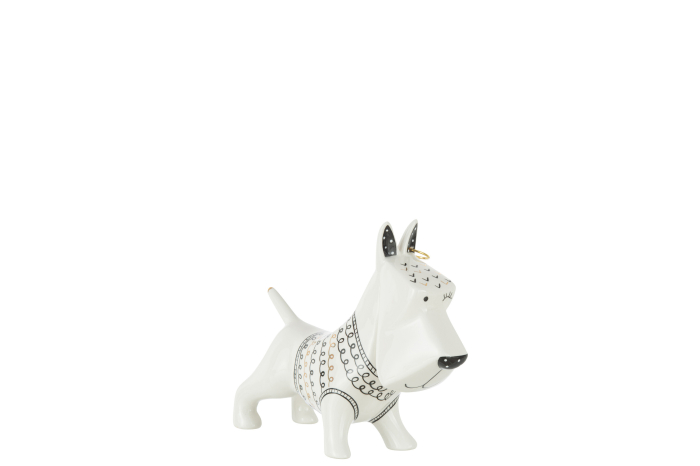 Figurina Dog Sweater, Ceramica, Multicolor, 22x22x17 cm [1]