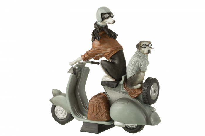 Figurina Dogs On Scooter, Rasina, Maro, 31x15x32 cm [2]