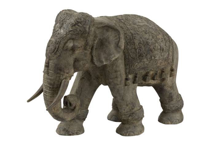 Figurina Elefant, Rasina, Gri, 82x39x61 cm Jolipa