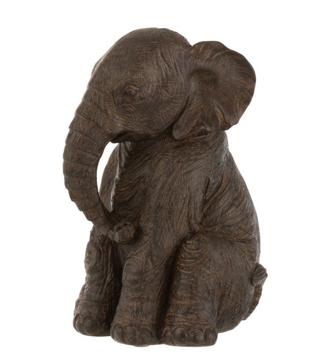 Figurina Elephant Sitting, Rasina, Maro, 17.5x17.5x23 cm
