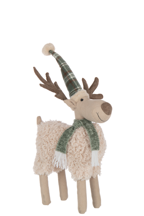 Figurina, Esarfa Moose din poliester alb-galbui/verde, M [2]