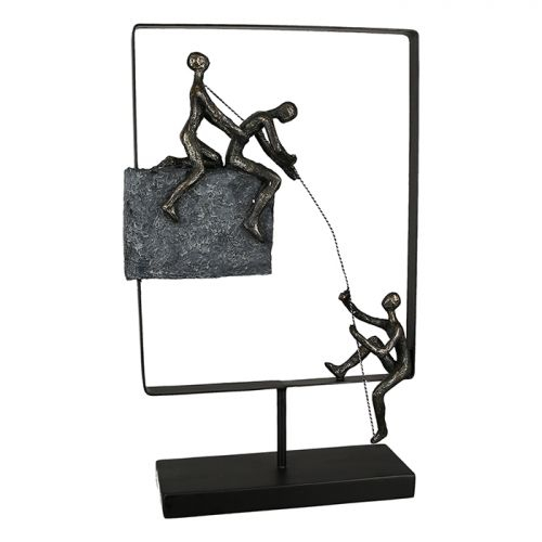 Figurina Experience, rasina, bronz negru, 8x24x40 cm GILDE