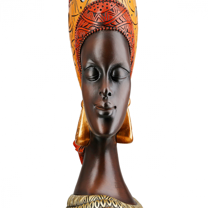 Figurină, Femeie, Nosta, Polirășină, maro, PU 2, L. 10 cm, L. 20 cm, H. 32 cm [3]