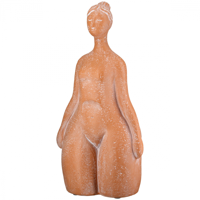 Figurină, Femeie, Rășină sintetică, portocaliu, PU 2, L. 10 cm, l. 18 cm, H 34 cm [1]