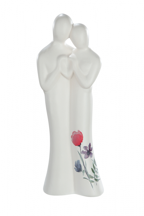 Figurina Francis Couple Greetings Sweet, ceramica, crem, 9x6x27 cm