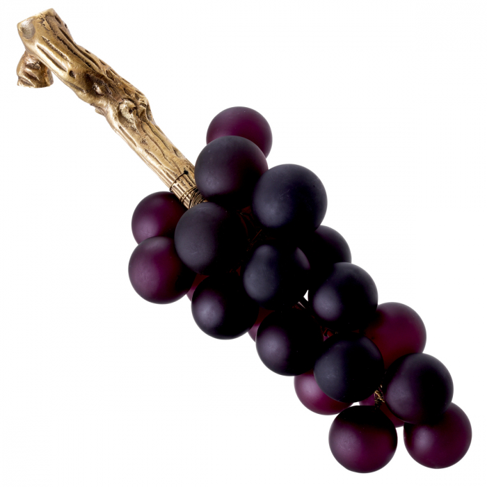 Figurină French Grapes violet, finisaj din alamă cu aspect vintage  [5]