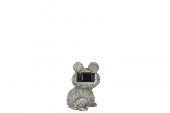 Figurina Frog Solar, Rasina, Gri, 11.5x11.8x15.8 cm [3]