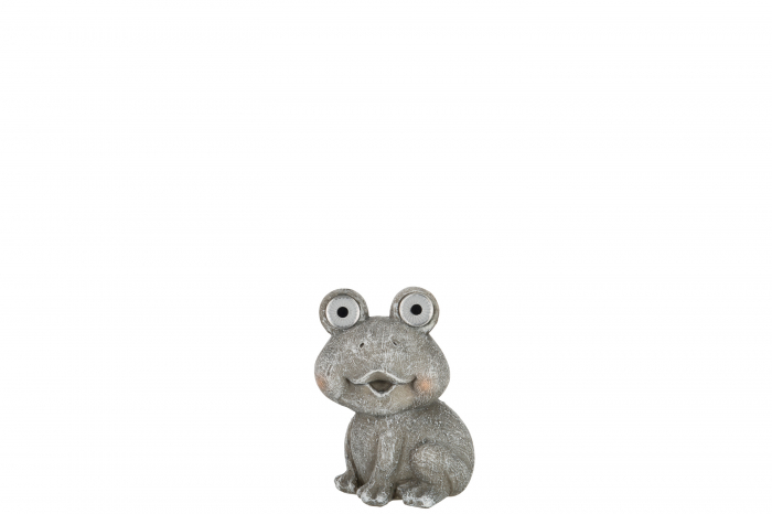 Figurina Frog Solar, Rasina, Gri, 11.5x11.8x15.8 cm [2]