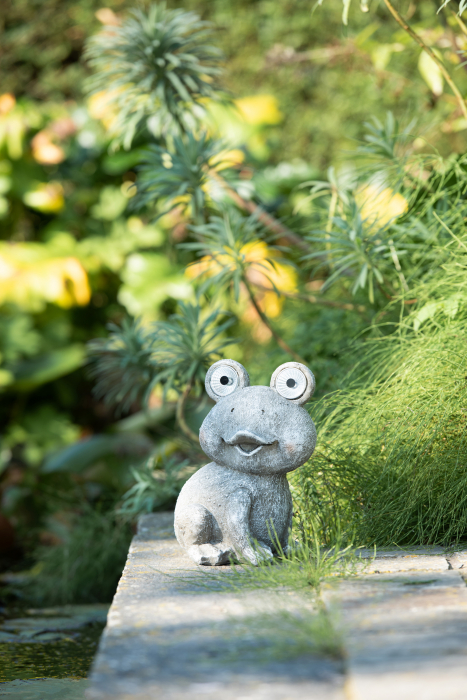 Figurina Frog Solar, Rasina, Gri, 17.5x15.5x22.5 cm [4]