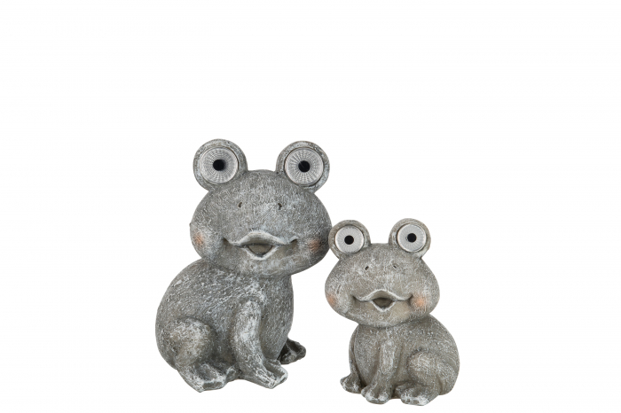 Figurina Frog Solar, Rasina, Gri, 17.5x15.5x22.5 cm [3]