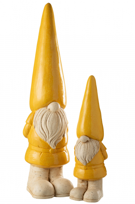 Figurina Gnome de gradina, Outdoor Mgo Galben, L, L 24| W 24| H 96 cm [3]
