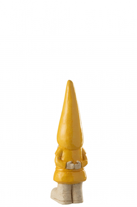 Figurina Gnome de gradina, Outdoor Mgo, Galben, S, L 19| W 15| H 61 cm [2]