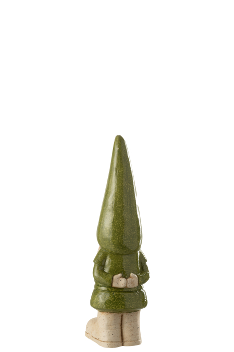 Figurina Gnome de gradina, Outdoor Mgo, Verde, S, L 19| W 15| H 61 cm [2]