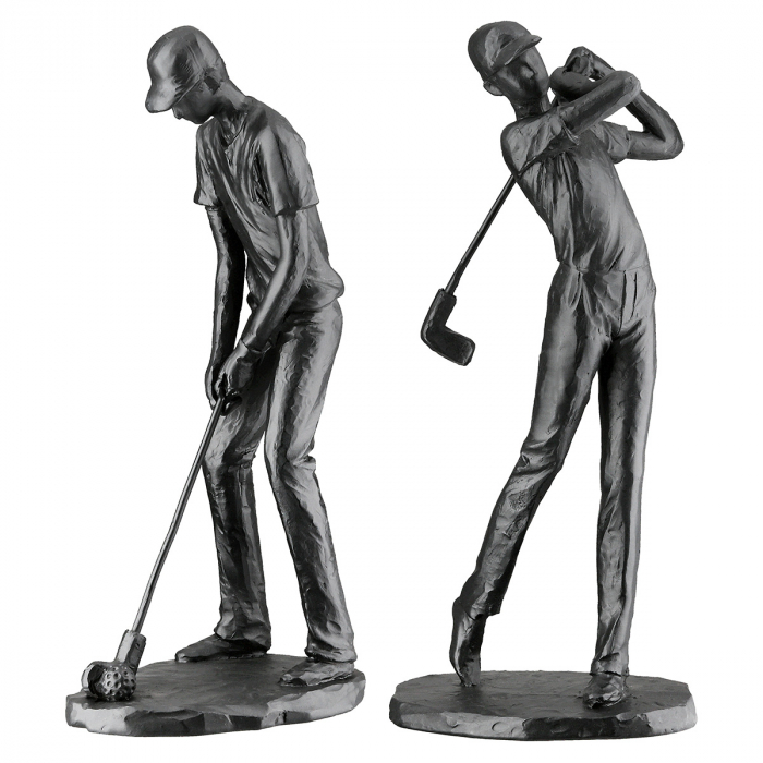 Figurină, Golf, Active, Poly, negru, PU 4, 2 buc. asortate, L. 6,5 cm, L. 9,5 cm, H. 20,5 cm [1]
