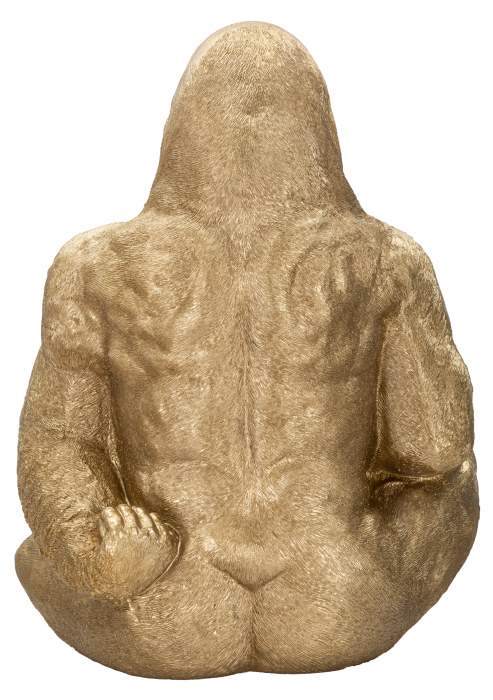 Figurina Gorilla, Rasina, Auriu, 82x64x53 cm [3]