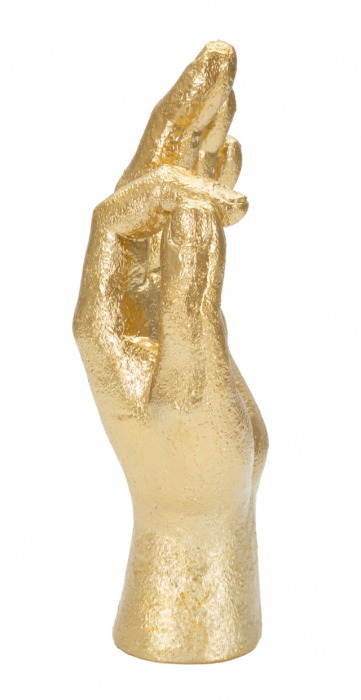Figurina Hand, Rasina, Auriu, 22.5x10x7 cm [3]
