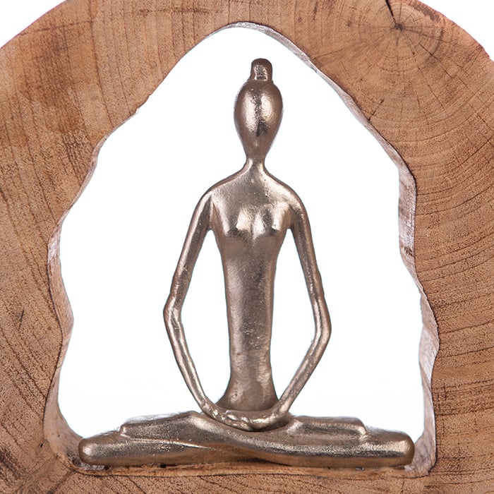 Figurina HEALTH, lemn/aluminiu, 27X28.5X5 cm [2]