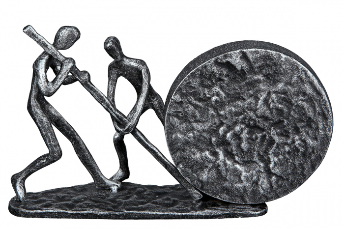 Figurina Heavy, Fier, Argintiu, 21.5×12.5×5.5 cm GILDE