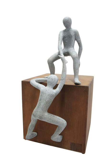Figurina HELPING HAND, metal, 26x26x52 cm GILDE