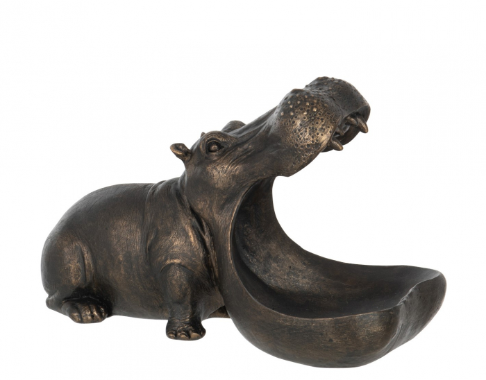 Figurina Hippo, Rasina, Bronz, 26.5x14x17 cm