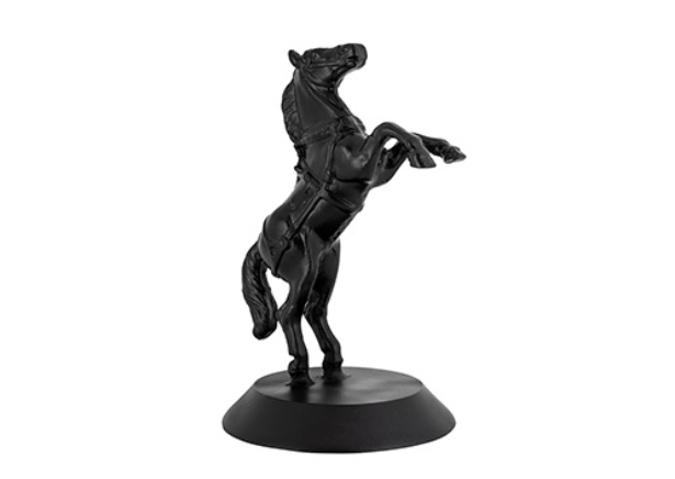 Figurina Horse Blindjay, Aluminiu, Negru, 29.5x18x18 cm