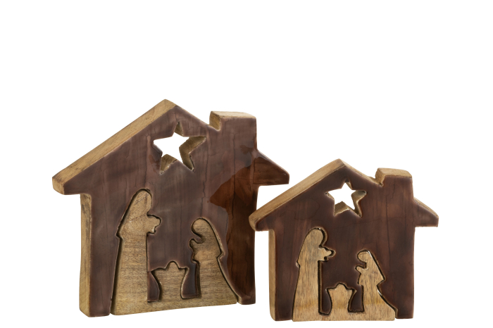 Figurină, House Lemn /Natur L [3]