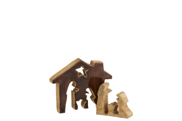 Figurină, House Lemn /Natur S [2]
