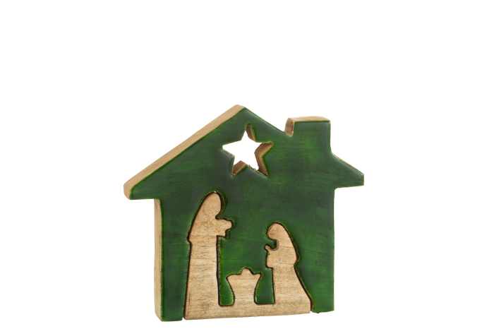 Figurină, House Lemn Verde/Natur L [1]