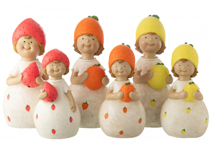 Figurină, Kid Fruit Outdoor Mgo, sortiment de 3, M, L 31| W 29| H 62 cm [2]