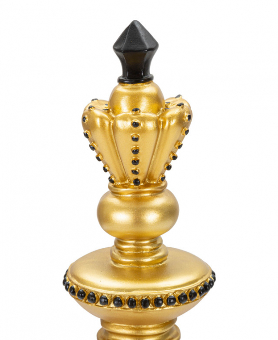 Figurina King, Rasina, Auriu/Negru, 32.5x11x11 cm [4]