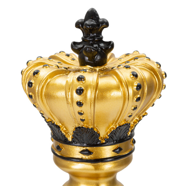 Figurina King, Rasina, Auriu/Negru, 40.5x13x13 cm [4]