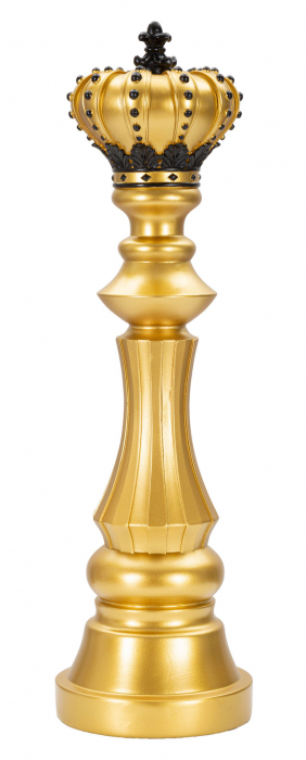 Figurina King, Rasina, Auriu/Negru, 50x14x14 cm [2]