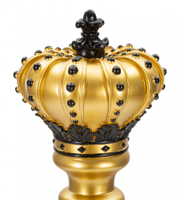Figurina King, Rasina, Auriu/Negru, 50x14x14 cm [4]