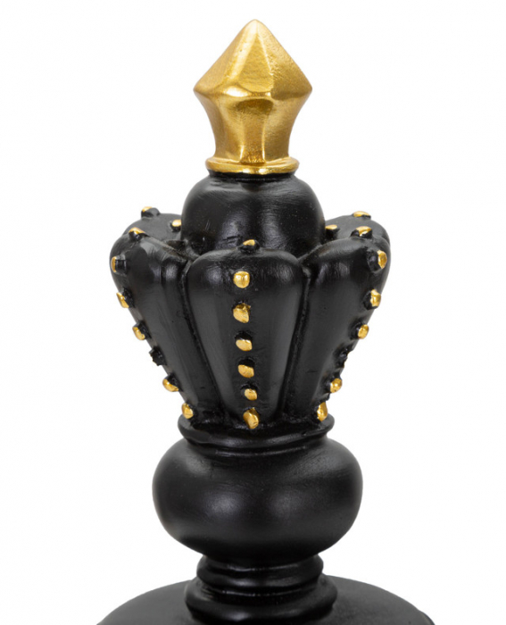 Figurina King, Rasina, Negru/Auriu, 32.5x11x11 cm [4]
