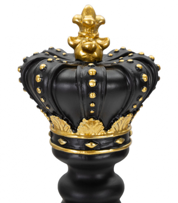 Figurina King, Rasina, Negru/Auriu, 40.5x13x13 cm [4]