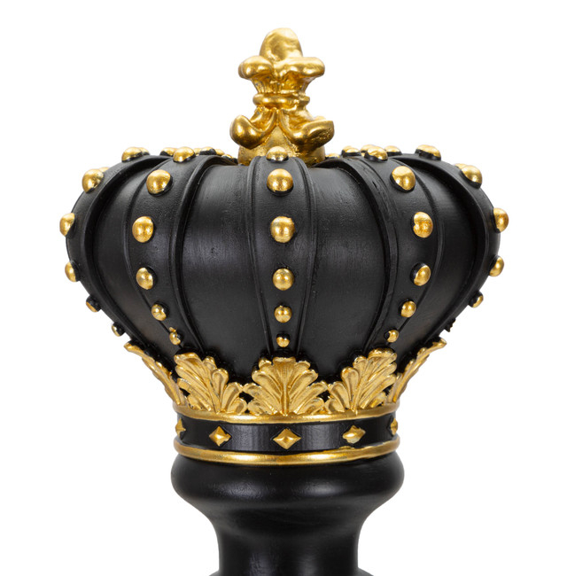 Figurina King, Rasina, Negru/Auriu, 50x14x14 cm [4]