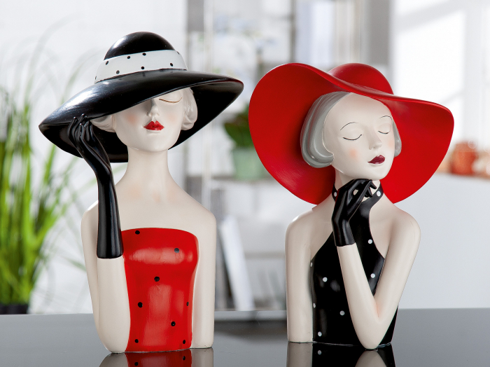Figurina Lady Black Hat, Rasina, Multicolor, 19.5x30x15 cm [2]