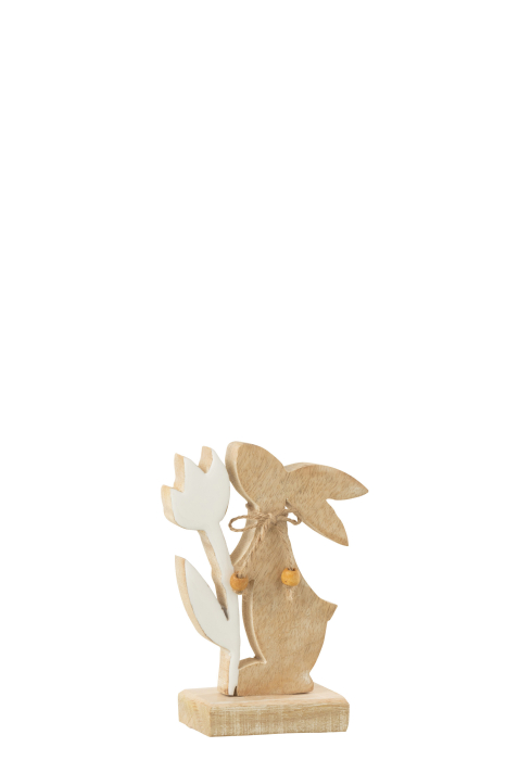 Figurina, Lemn, Alb , 14x11x5 [1]