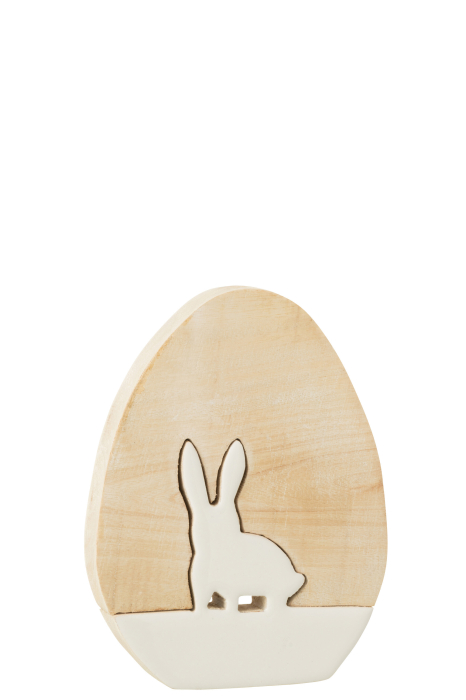 Figurina, Lemn, Alb , 18.5x14x2.5 [1]