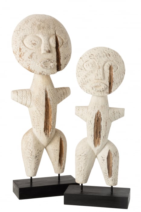 Figurina, Lemn, Alb, 21x57x20.5 cm [2]