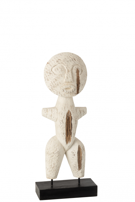 Figurina, Lemn, Alb , 37x17x6.5 cm