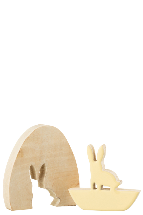 Figurina, Lemn, Galben, 18.5x14x2.5 [2]