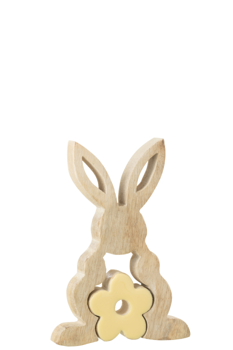 Figurina, Lemn, Galben, 18x12x2.5 [1]
