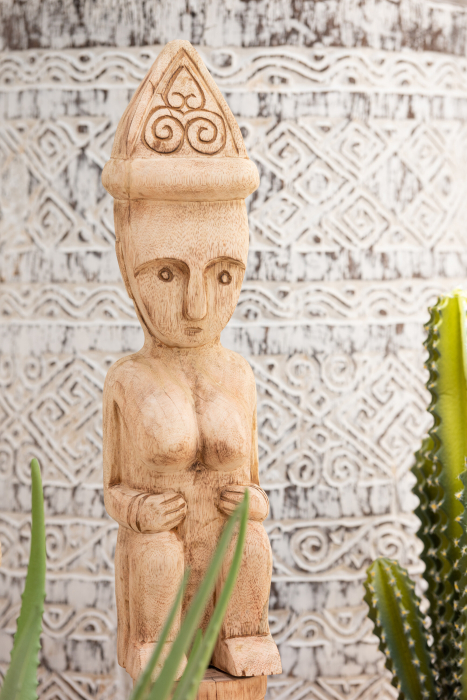 Figurina, Lemn, Natural, 14x14x88.5 [1]